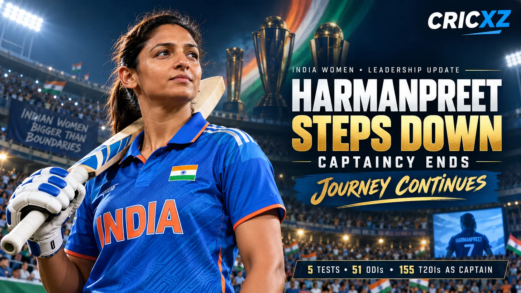 Harmanpreet Kaur steps down as India Women's captain across all formats